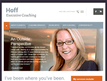 Tablet Screenshot of hoffexecutivecoaching.com